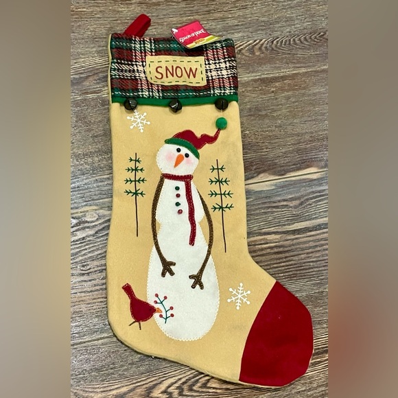 Set/3 Cracker Barrel Felt Christmas Stockings - 2 Snowman + Penguin (2011) - NWT - Picture 5 of 11